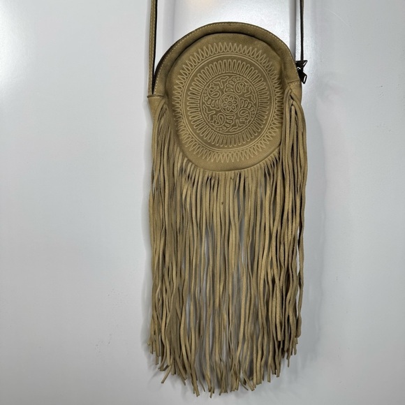 Patricia Nash Artisan Rovito Suede Fringe Crossbody Purse - Picture 2 of 5